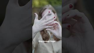 Ring through finger 💍 #magic