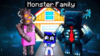 SURVIVING a MONSTER ONLY FAMILY in Minecraft!
