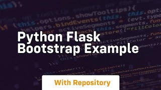 python flask bootstrap example