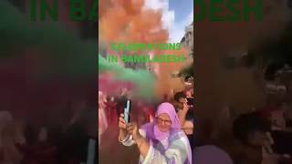 Celebrations Errupt In Bangladesh After Ouster Of Sheikh Hasina #bangladesh #sheikhhasina #hasina