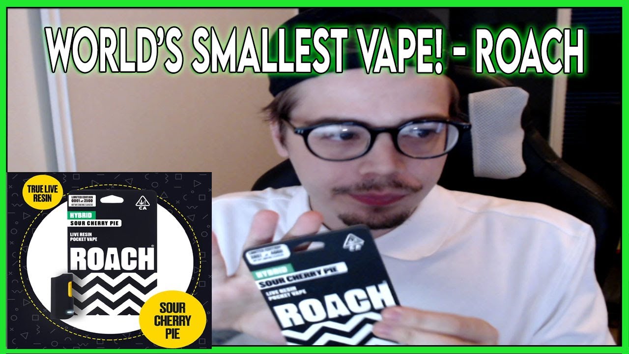 Reviewing Roach LIVE RESIN POCKET VAPE (Sour Cherry Pie) YouTube