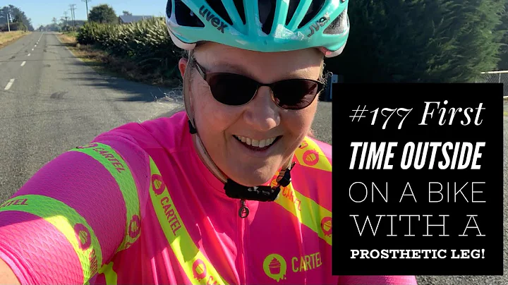#177 First time outside on a bike with a prosthetic leg!