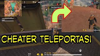 Ketemu cheater teleportasi MAP KALAHARI (free fire battleground)