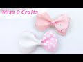 Hair Bow Tutorial / How To Make Faux Leather Hair Bows  / Hair Bow Tutorial | Miss O Crafts