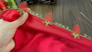 İğne Oyası Yazma Modelleri Çilek Modeli Yazmaya Nasıl Dikilir Iğne Oyaları