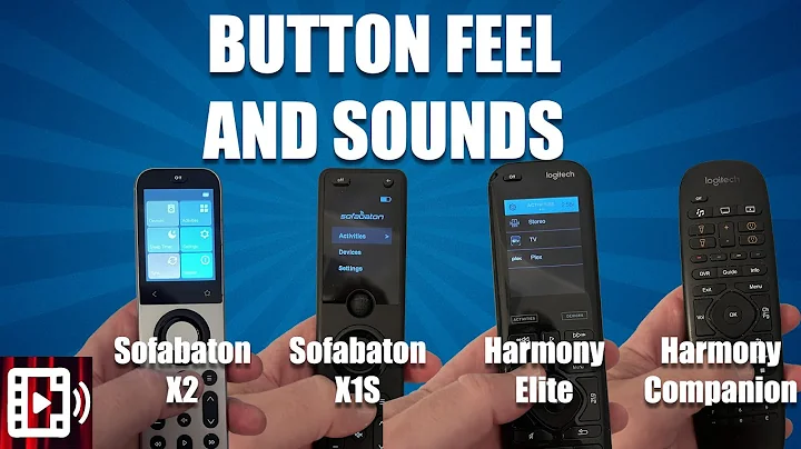SofaBaton X2 Button Sound Test vs X1S & Harmony Elite/Companion!