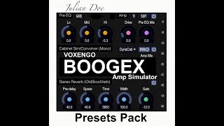 Boogex by Voxengo | Presets Pack | FREE Amp Simulator (Freebie)