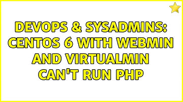 DevOps & SysAdmins: centos 6 with webmin and virtualmin can