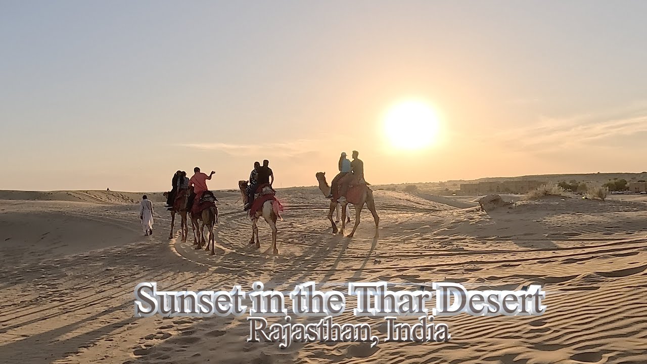 Sunset in the Thar Desert | Great Indian Desert | Rajasthan Tour | India