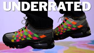 Air Max 95 Big Bubble Hyper Pink and Green Strike (Multicolor Woven) Review and On Foot