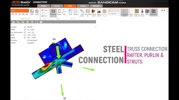 Design of Steel Truss Connection (Purlin, rafter and struts) | IS 800:2007 | ETABS & IDEA STATICA |