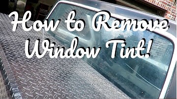 How to Remove Window Tint the Easy Way! | 3 Simple Steps