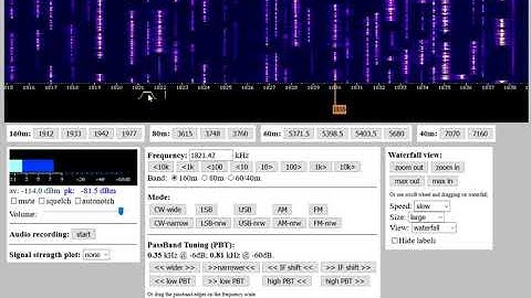 RSGB 160m 1st Contest SDR - G4PIQ & MW5R