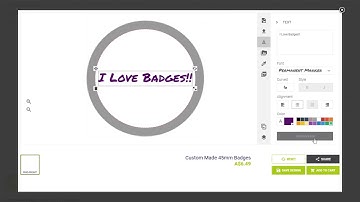 Text - Make Badges Design Studio