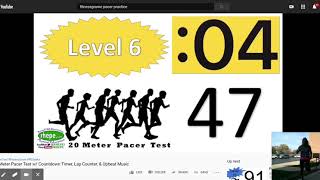 (34) 20 Meter Pacer Test w/ Countdown Timer, Lap Counter, & Upbeat Music