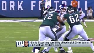 Giants discussing a possibility of trading Olivier Vernon