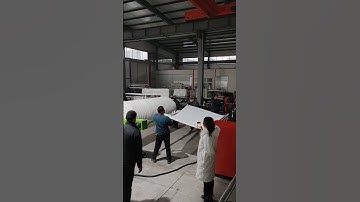 PE foam extruder machine is producing epe foam sheet with 3m width and 8mm thickness
