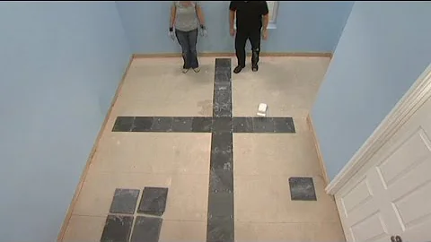 Where to place first tile on floor - How to Tile a Floor