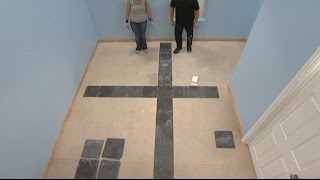 Where to place first tile on floor  How to Tile a Floor