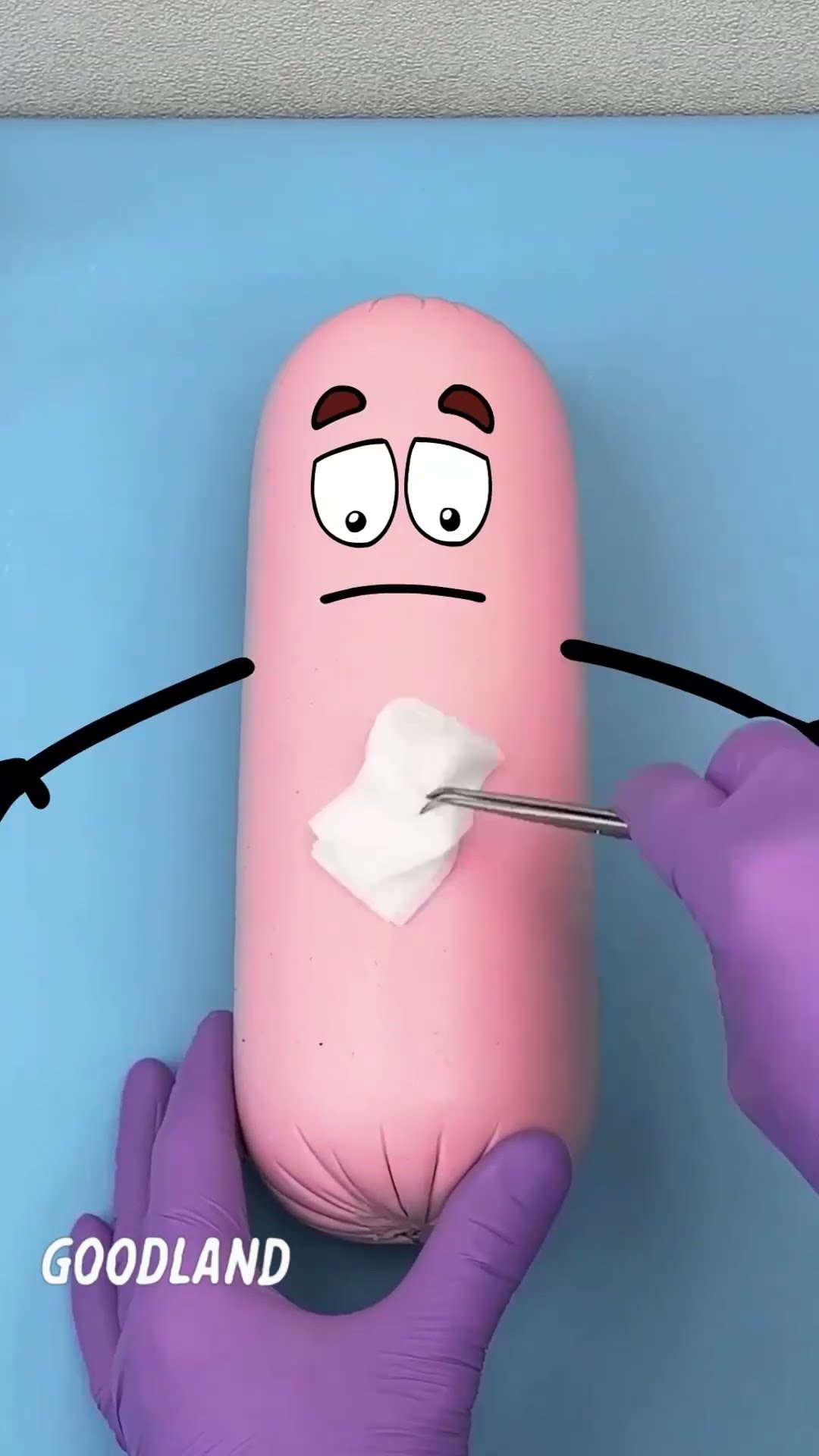 Goodland | Operation on sausage, birth of scrambled eggs and sausages ? #doodles #animation #cartoon
