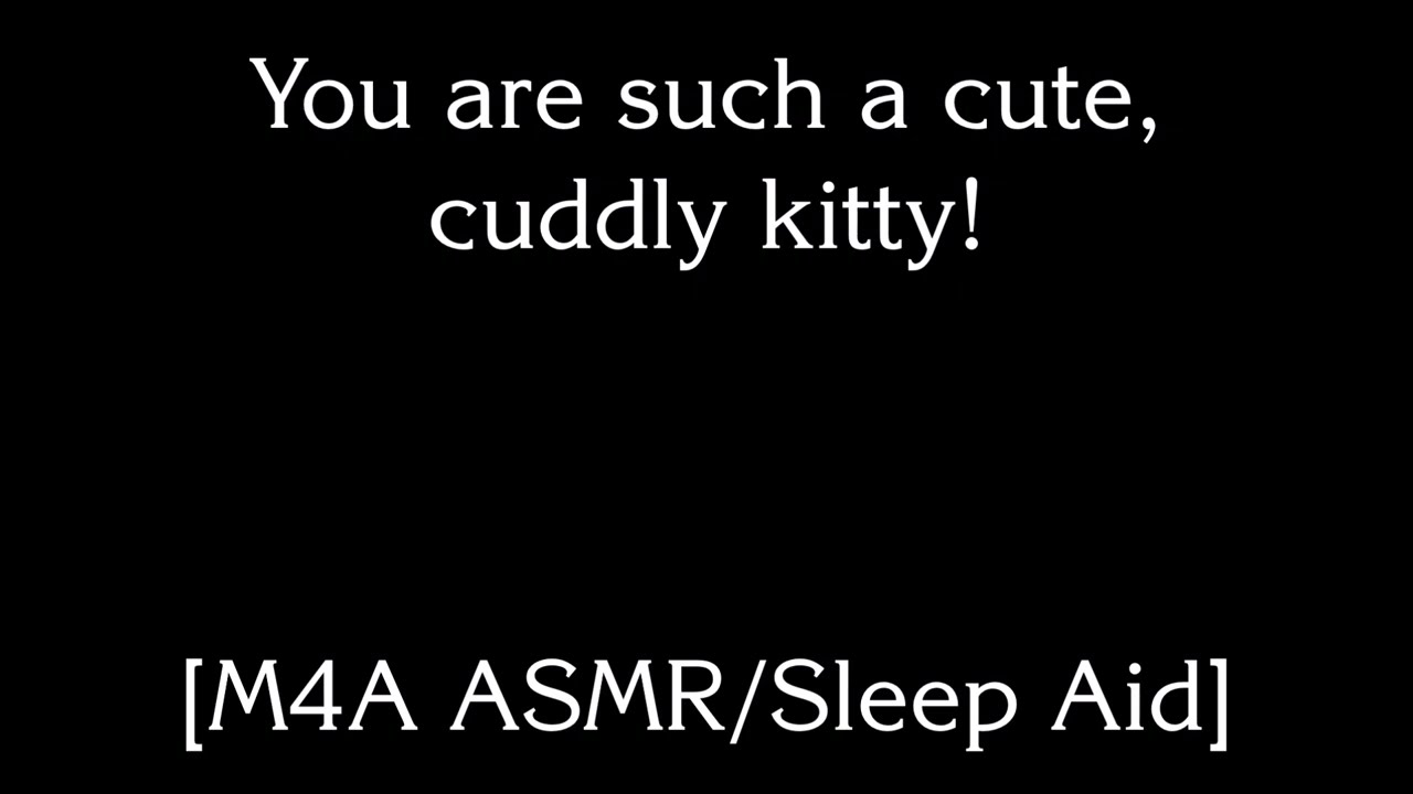 [M4A ASMR] Поглаживание сонного котёнка [приёмник кошек] [помощь для сна]