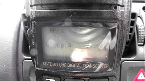 DMR Digital and Analogue Radio Scanning - BFDX BF-TD501 & Uniden BCT15X