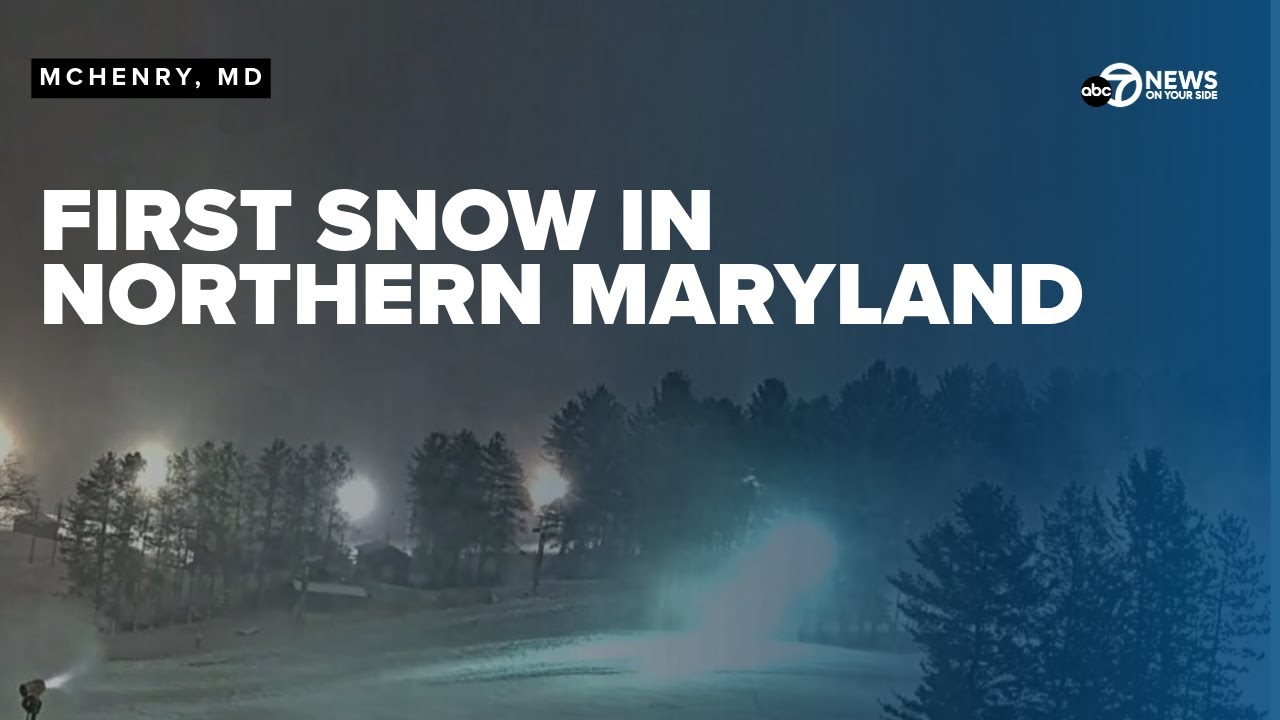 WATCH LIVE: Maryland's first snow of the season - YouTube