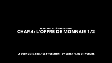 Comment est déterminée l'offre de monnaie ?