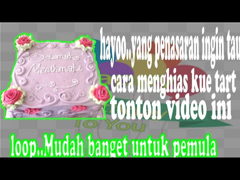 Tutorial menghias kue  tart  untuk  PEMULA  tart  pagar YouTube