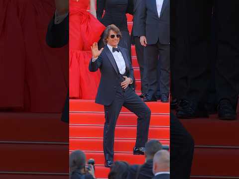 Tom Cruise arrives at #Cannes for the premiere of Mission: Impossible — The Final Reckoning