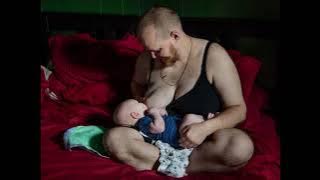 Transgender person breastfeedin infant