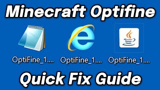 How to Fix Optifine Not Opening After Installing Java For Minecraft (All Versions)