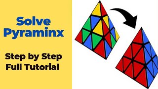 How to solve a Pyraminx in less than 60 seconds | Solve Pyraminx step by step - full tutorial