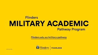 Flinders Alumni Chris Turner talks about the Military Academic Pathway Program