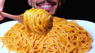 ASMR SPAGHETTI PESTO ROSSO PASTA (EATING SOUNDS) NO TALKING MUKBANG