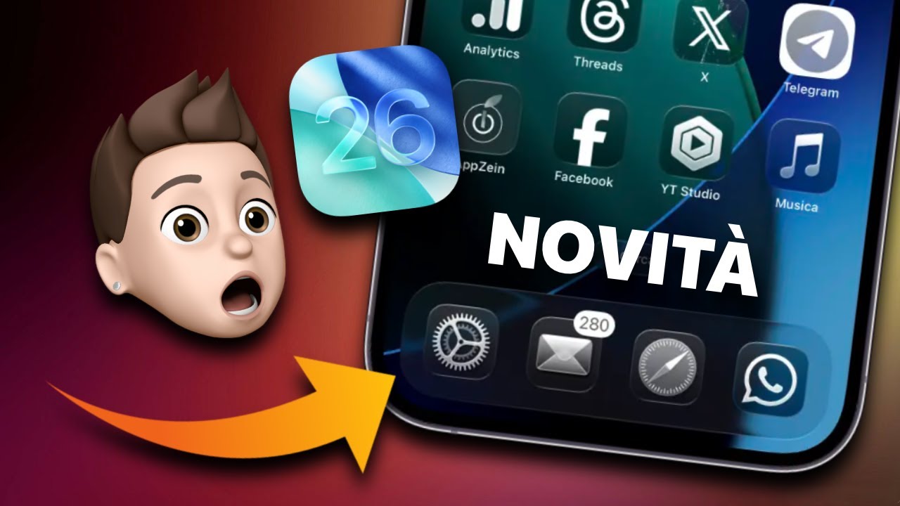 iOS 26 è ufficiale: tutte le novità per il tuo iPhone - YouTube