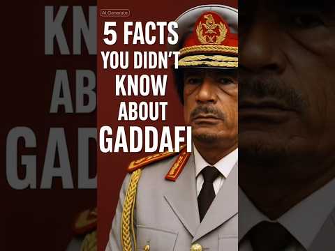 5 Facts You Didn T Know About Muammar Gaddafi