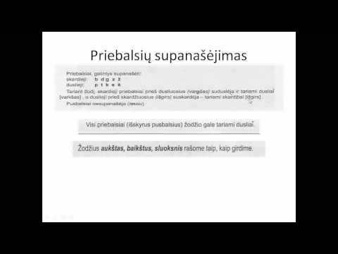 Video: Kaip Patikrinti Suporuotą Priebalsį