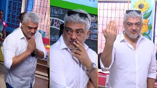 Thala Ajith Kumar Casted His Vote For Lok Sabha Elections 2024 | Manastars