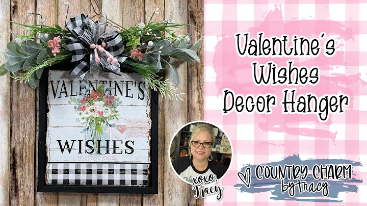 Valentine's Wishes Decor Hanger using Jennifer Pug...