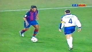 A primeira temporada de Ronaldinho pelo Barcelona 🤯