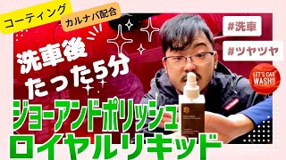 【洗車】Amazonオリジナル撥水コーティング剤ジョーアンドポリッシュ(Joe & Polish)5分で仕上がる驚愕のツヤと撥水‼︎