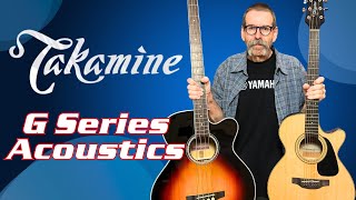 Takamine G Series Acoustic Guitars and Basses