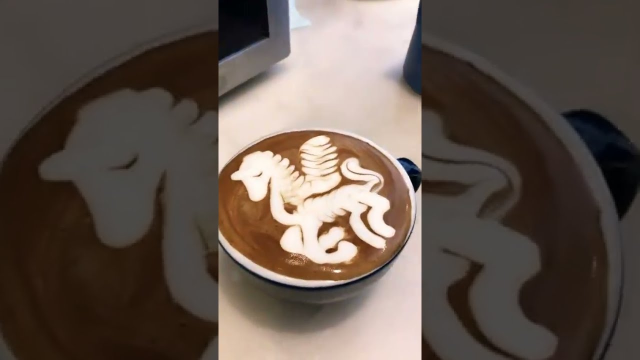 Pegasus  🥰 latte Art #shorts