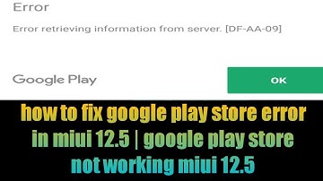 how to fix google play store error in miui 12.5 | google play store not working miui 12.5