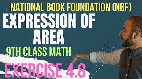 Application of Factorization in daily life  Class 9 Ex 4.8 National Book Foundation ( NBF) & FBISE