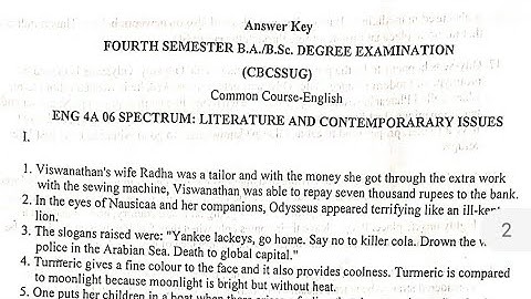 fourth semester/spectrum/answer key🔑/april 2021/ question paper📄