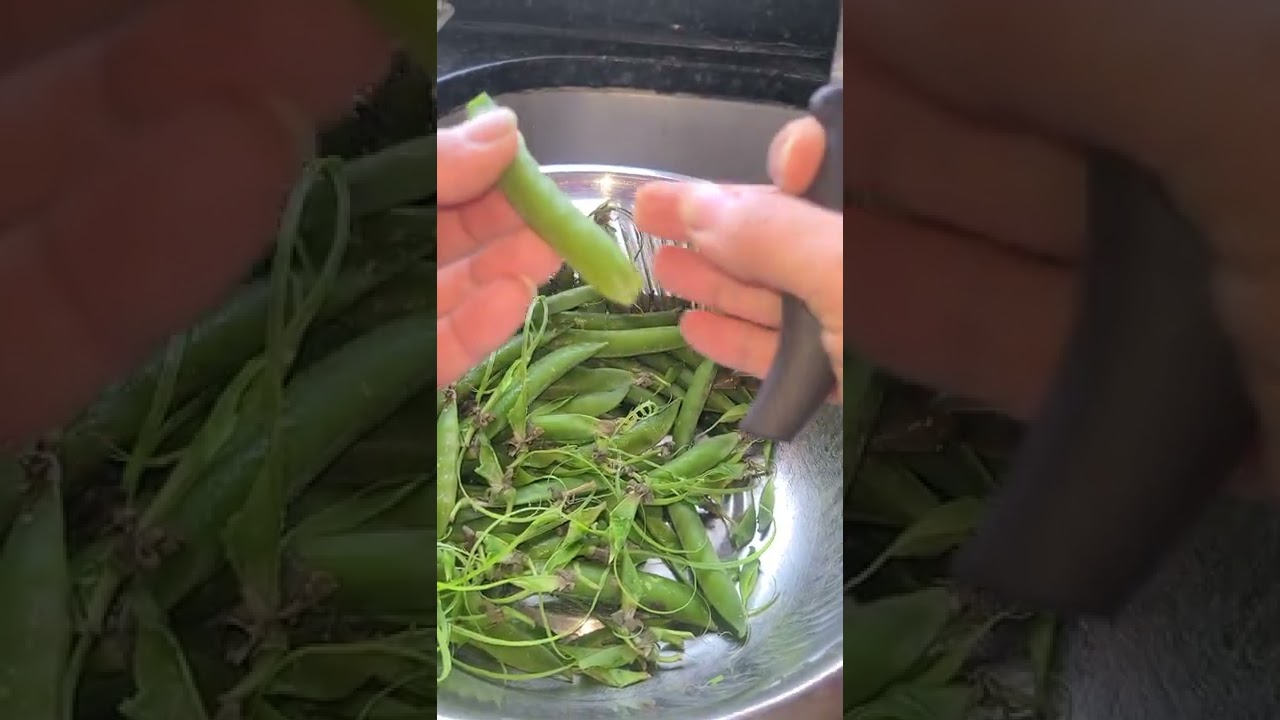 How to remove strings from Sugar Snap Peas