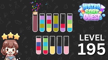 Water Sort Quest Level 195 Solution Walkthrough