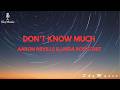 Don't Know Much with lyrics